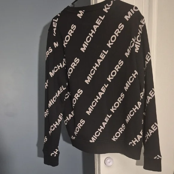 Michael Kors Black and White Logo Sweatshirt - Picture 2 of 2